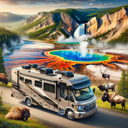 Five or six-day Yellowstone RV tour, making your trip feel like home | Roundtrip from Salt Lake City